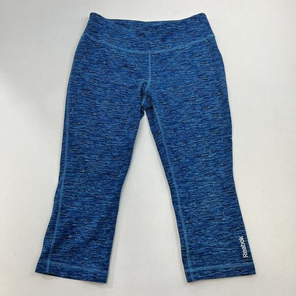 Reebok Womens Multicolor Cropped Leggings Size Medium - Picture 1 of 8